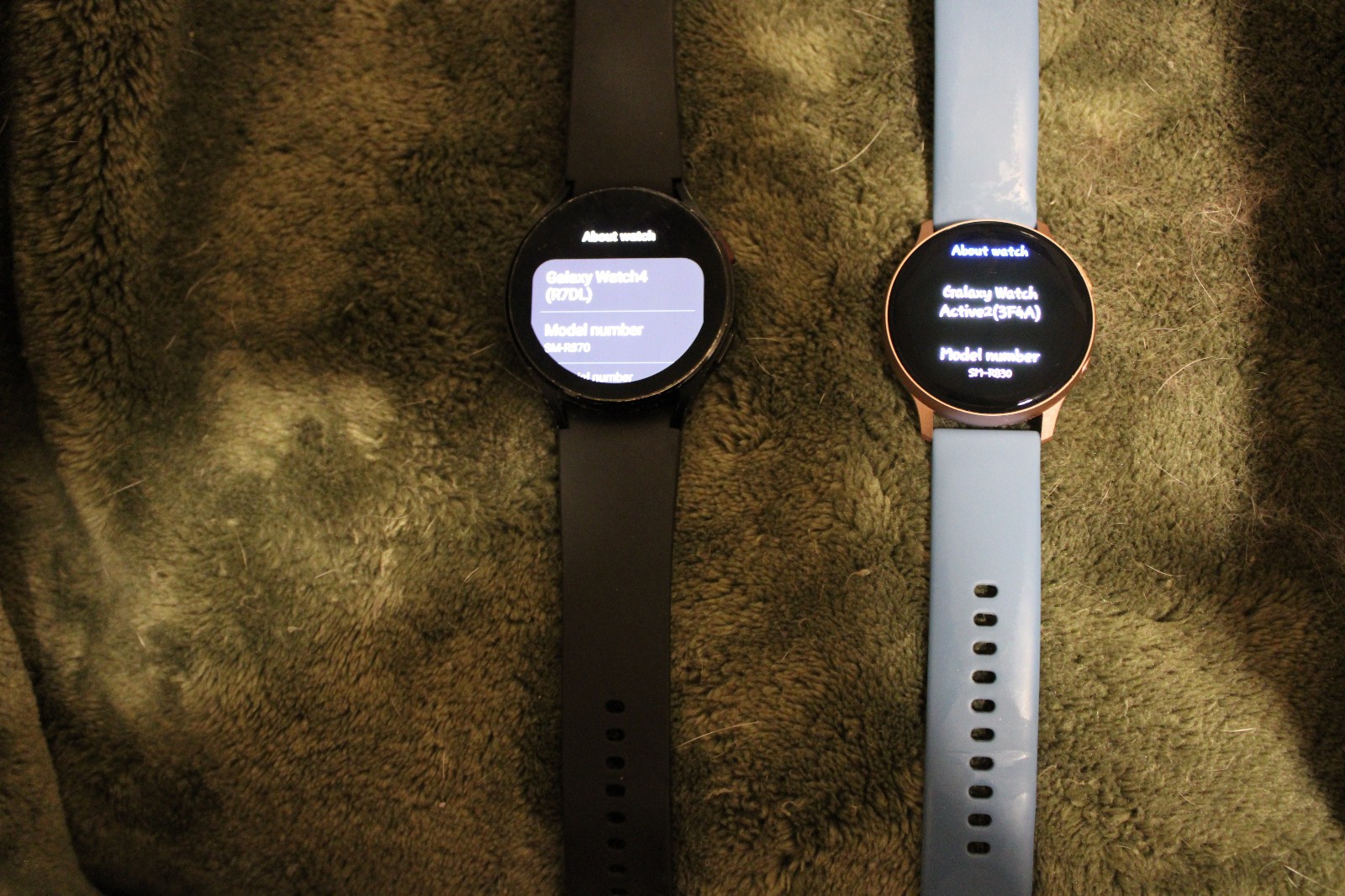 Set of 2 smartwatches, Samsung Galaxy Watch4 and Samsung Active 2.