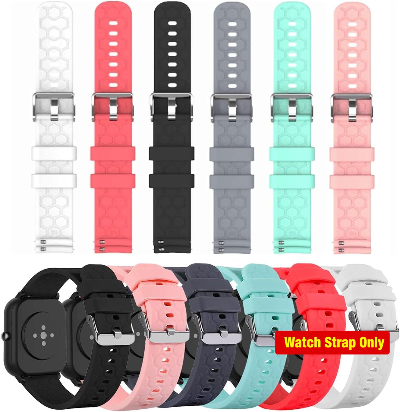 Colourful Silicone Strap Compatible with TORJALPH 1.69” Smart Watch