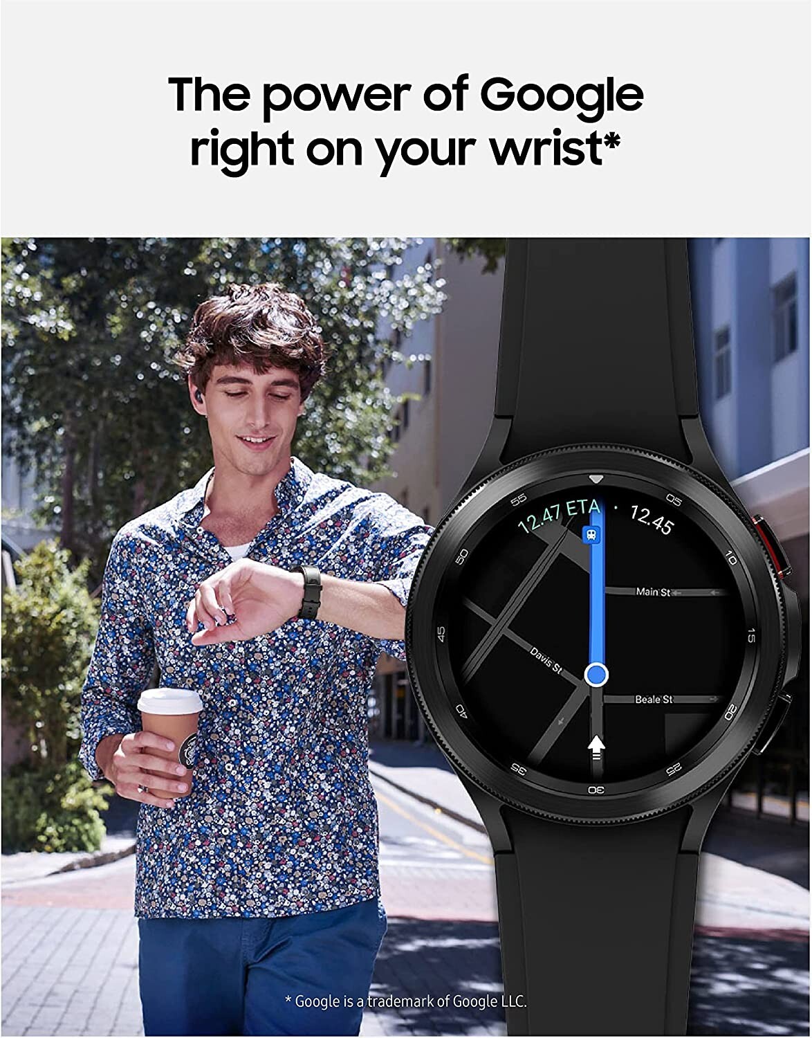Samsung Galaxy Watch4 Classic Stainless Steel Smartwatch 46mm LTE – Black