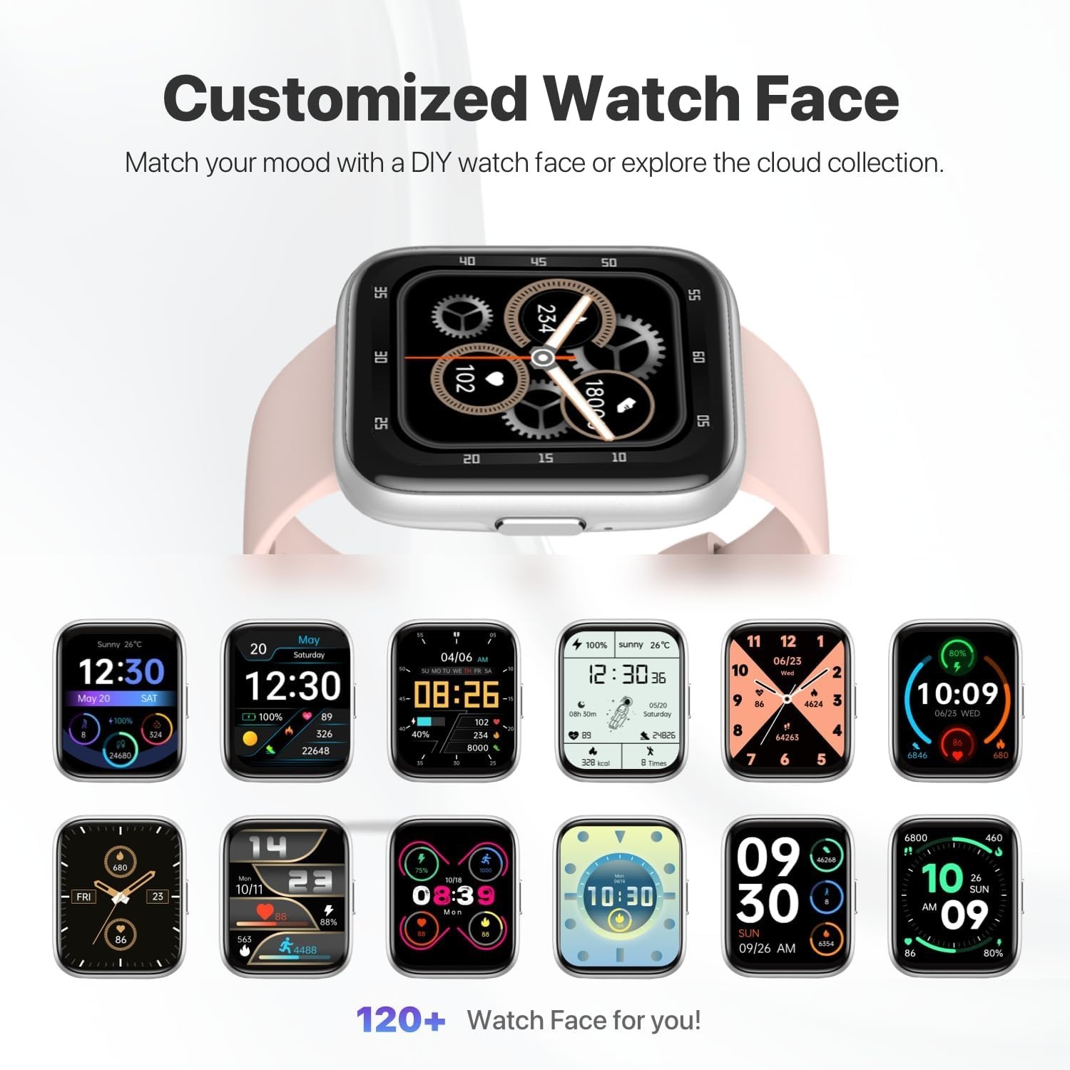 Women’s Smart Watch Bluetooth SmartWatch For Apple iPhone iOS and Android