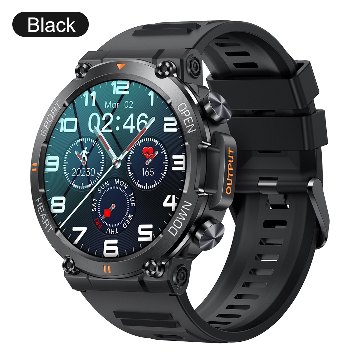 Military Smart Watch Men Waterproof Smartwatch Bluetooth Call for-iPhone Samsung