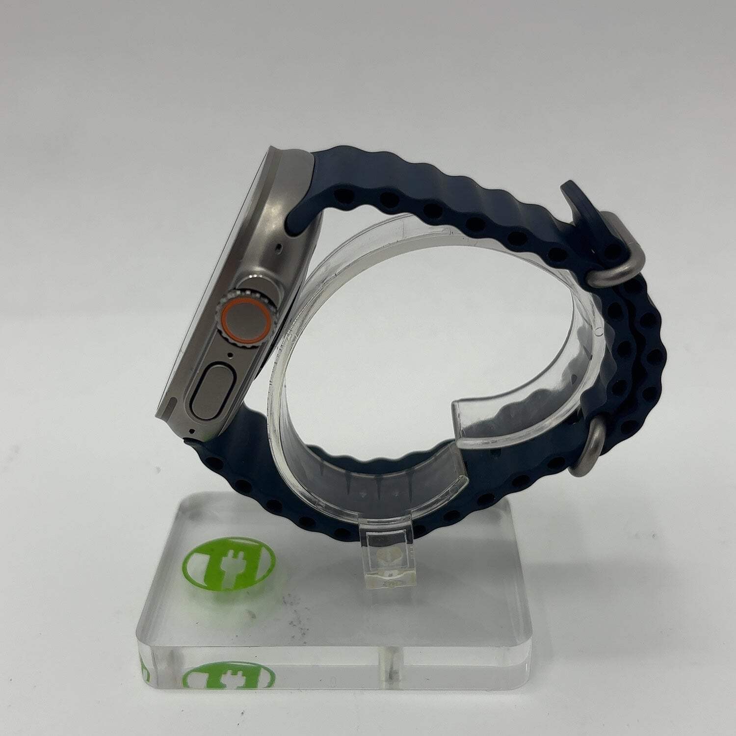 Unlocked Apple Watch Ultra 2 49MM Natural Titanium Anchor Blue Ocean Band