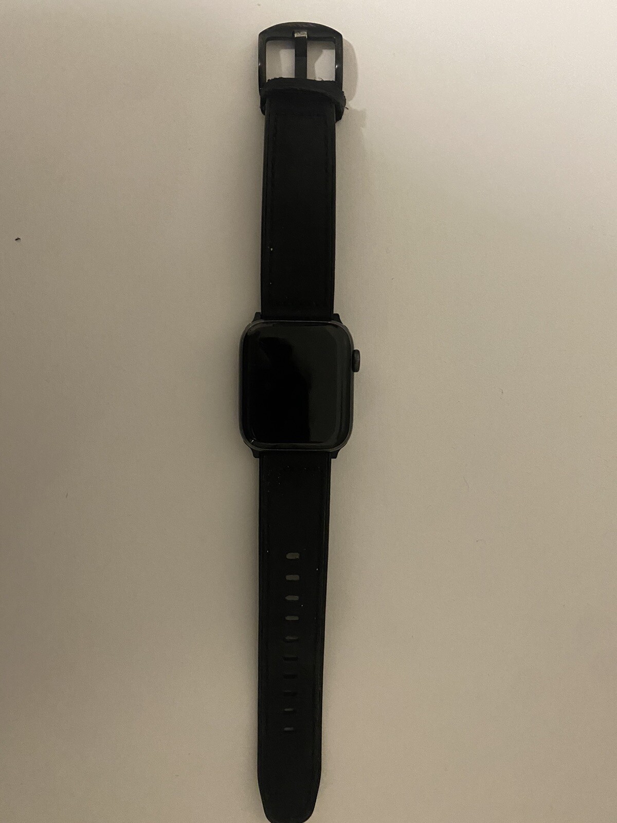 Apple Watch Series 5 44mm Space Gray Aluminium Case with Black Sport Band – S/M