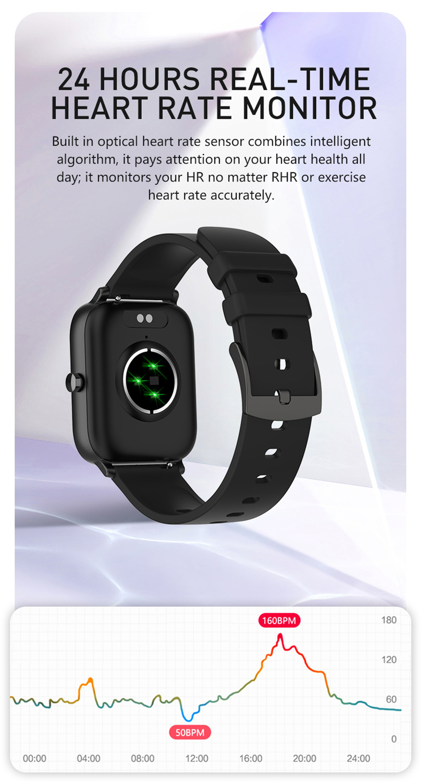 1.69″ Large Screen Smart Watch Bluetooth Call Sport Smartwatch Sleep Monitor