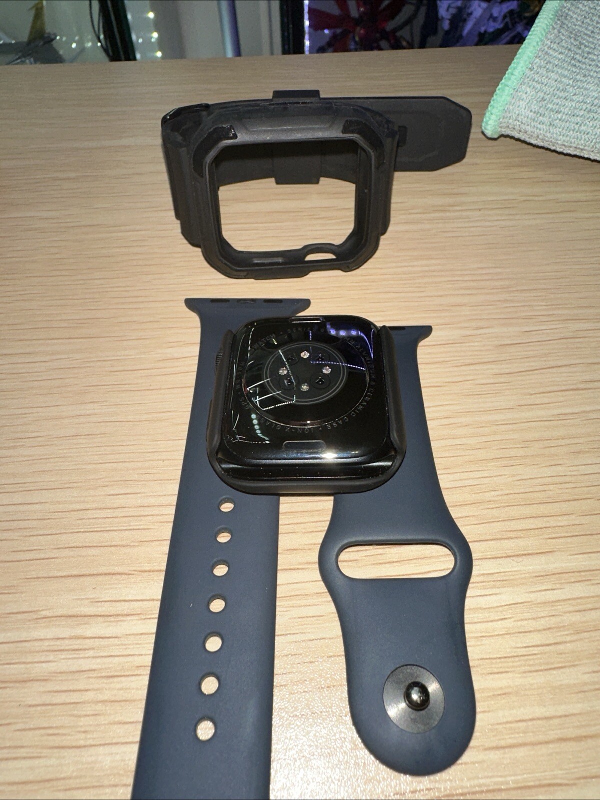 Apple Watch Series 8 45mm Midnight Aluminum Case with Sport Band, M/L (GPS)…