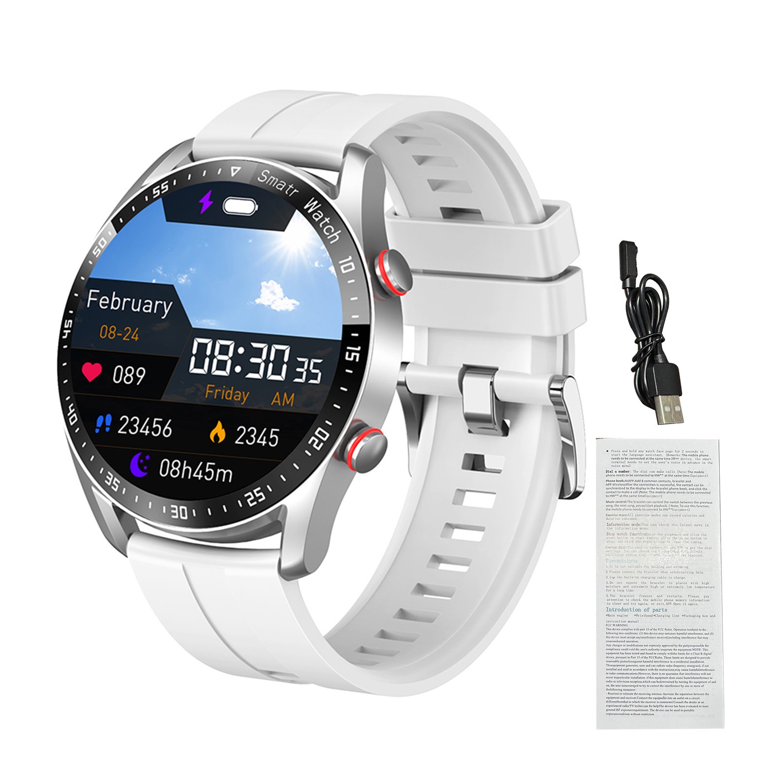 Smart Sports Watch With 1.52 Inch Screen BT Call Health Monitoring Multi-Sp LAZZ
