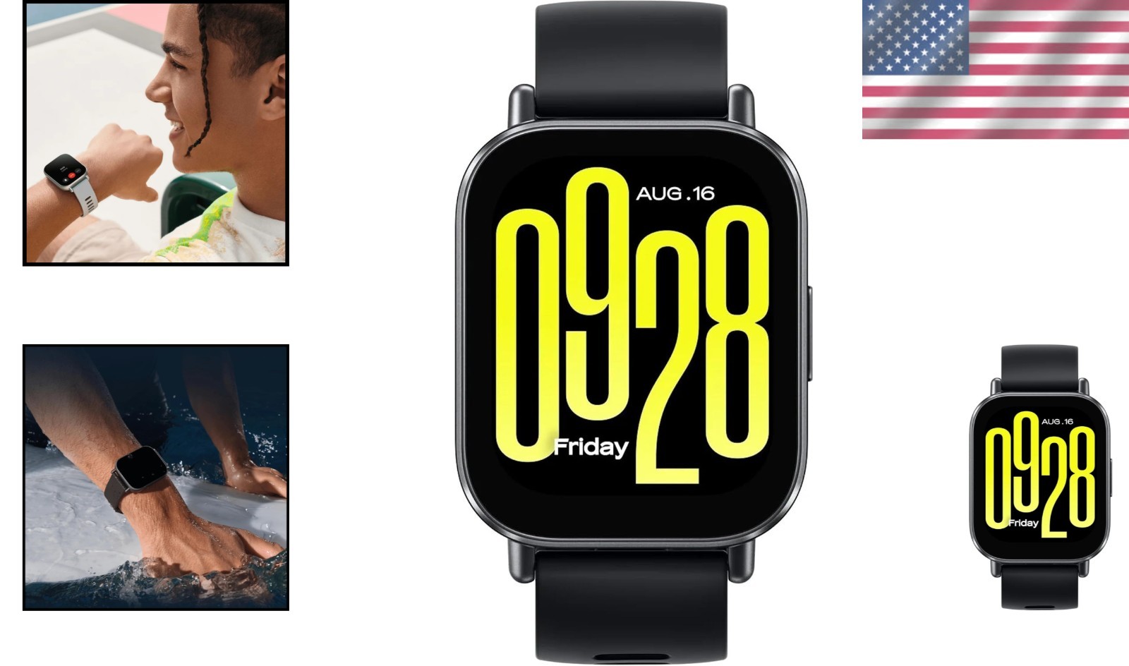 Redmi Watch 5 Active Midnight Black – Waterproof Smartwatch for Fitness Tracking