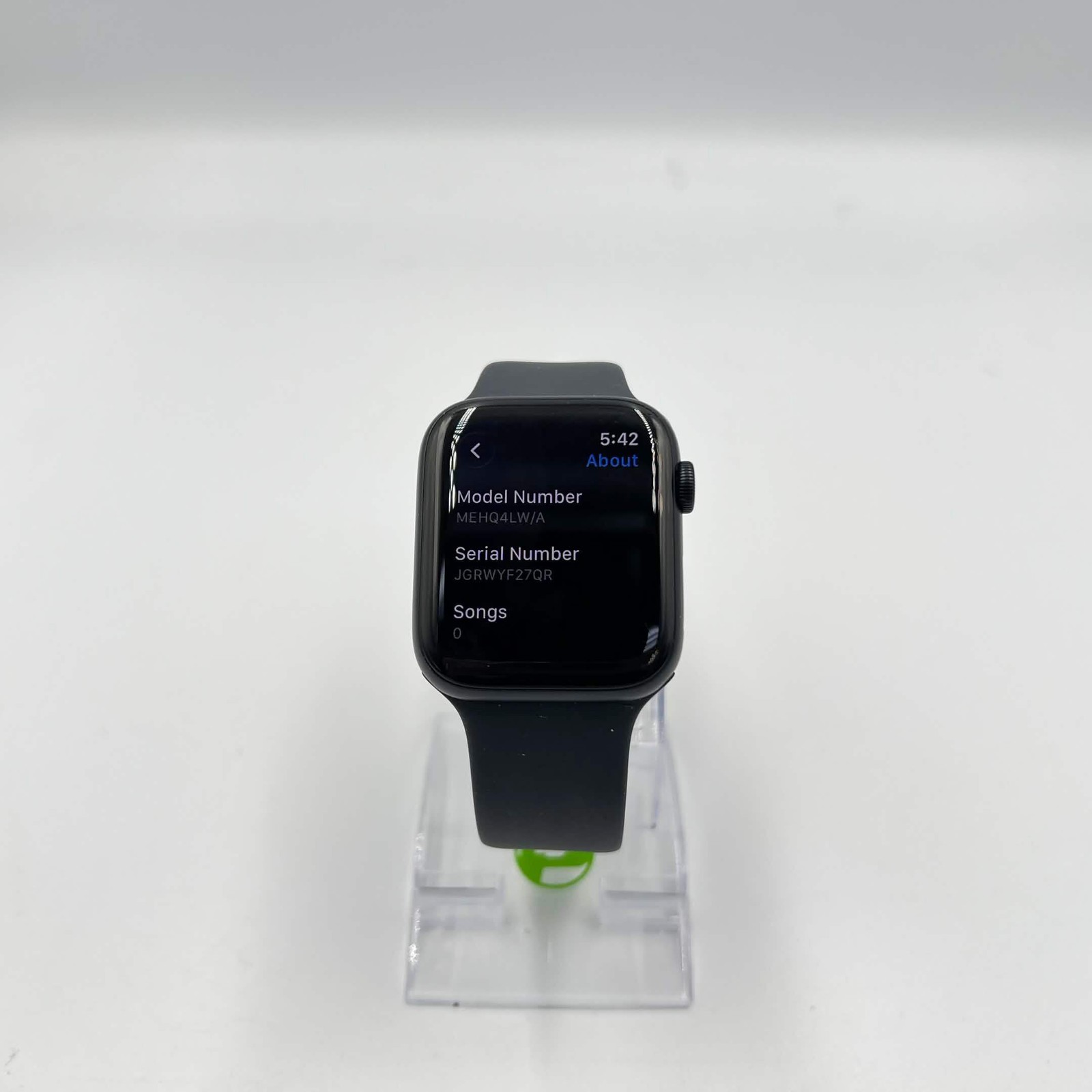 GPS Only Apple Watch SE 3 44MM Midnight Aluminum Black Sport Band MEHQ4LW/A