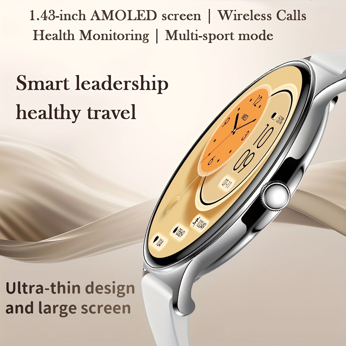 1.42″ Smartwatch HD Full Touch Bluetooth Watch Fitness Tracker Gym Fitness Gift