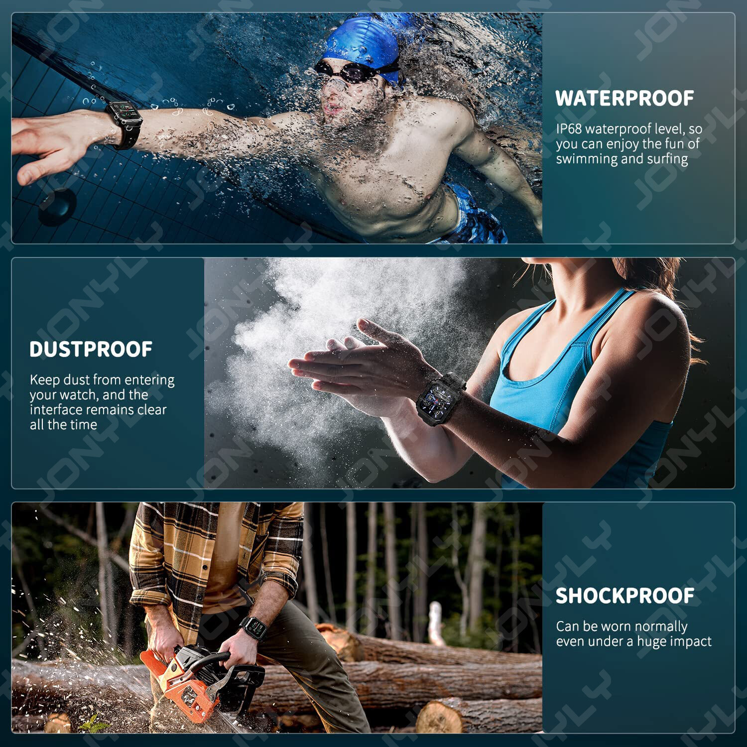 Military Smart Watch for Men(Answer/Make Calls) Rugged Tactical Fitness Tracker
