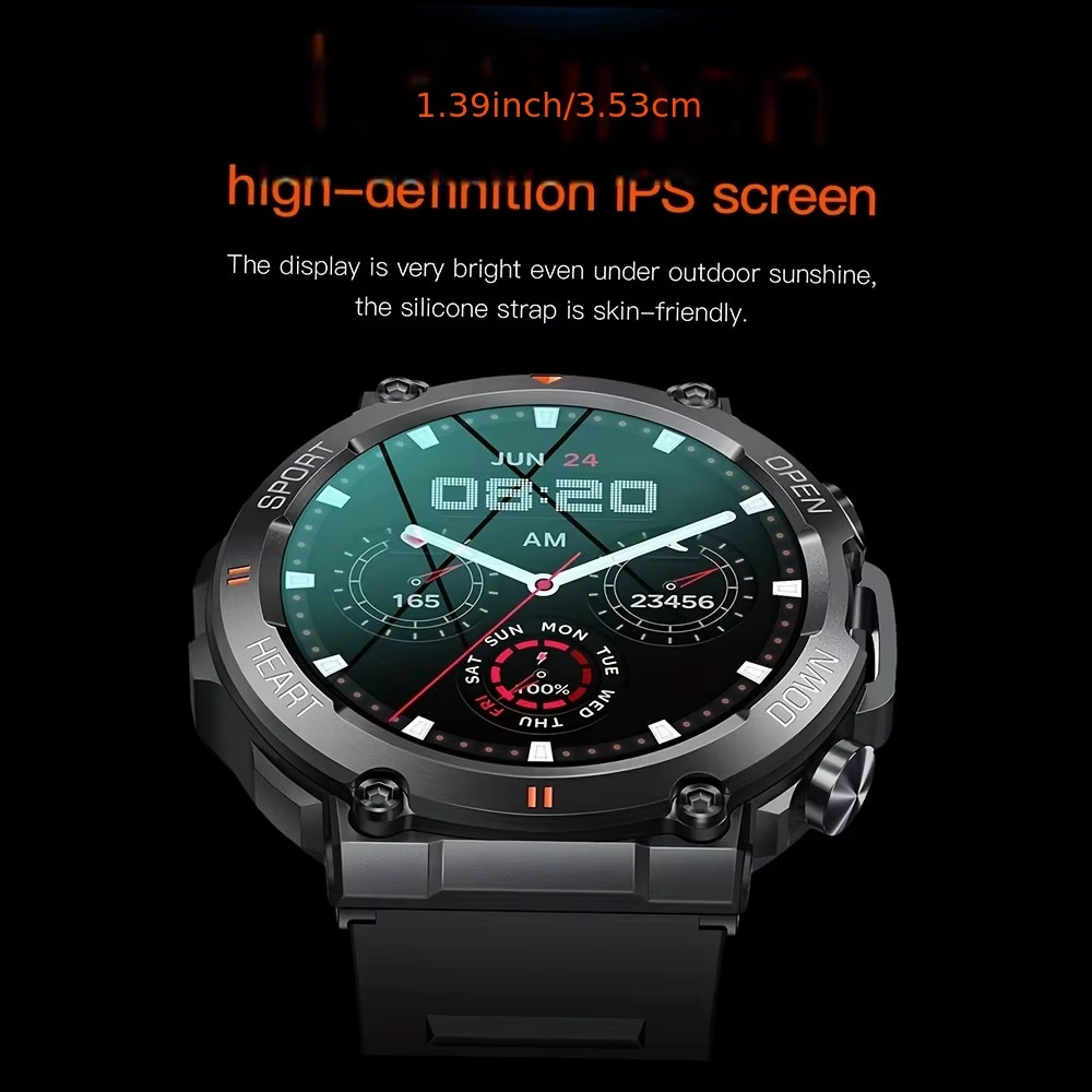 K56Pro Smart Watch for Men Heart Rate Blood Bluetooth Sport 400Mah Long Standby