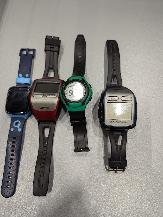 LOT OF 4 Various Models Garmin Watches Used Not Tested