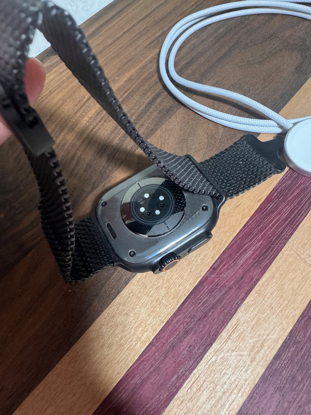 Apple Watch Ultra 2 49mm Black Titanium GPS+Cell w/ Titanium Milanese Loop
