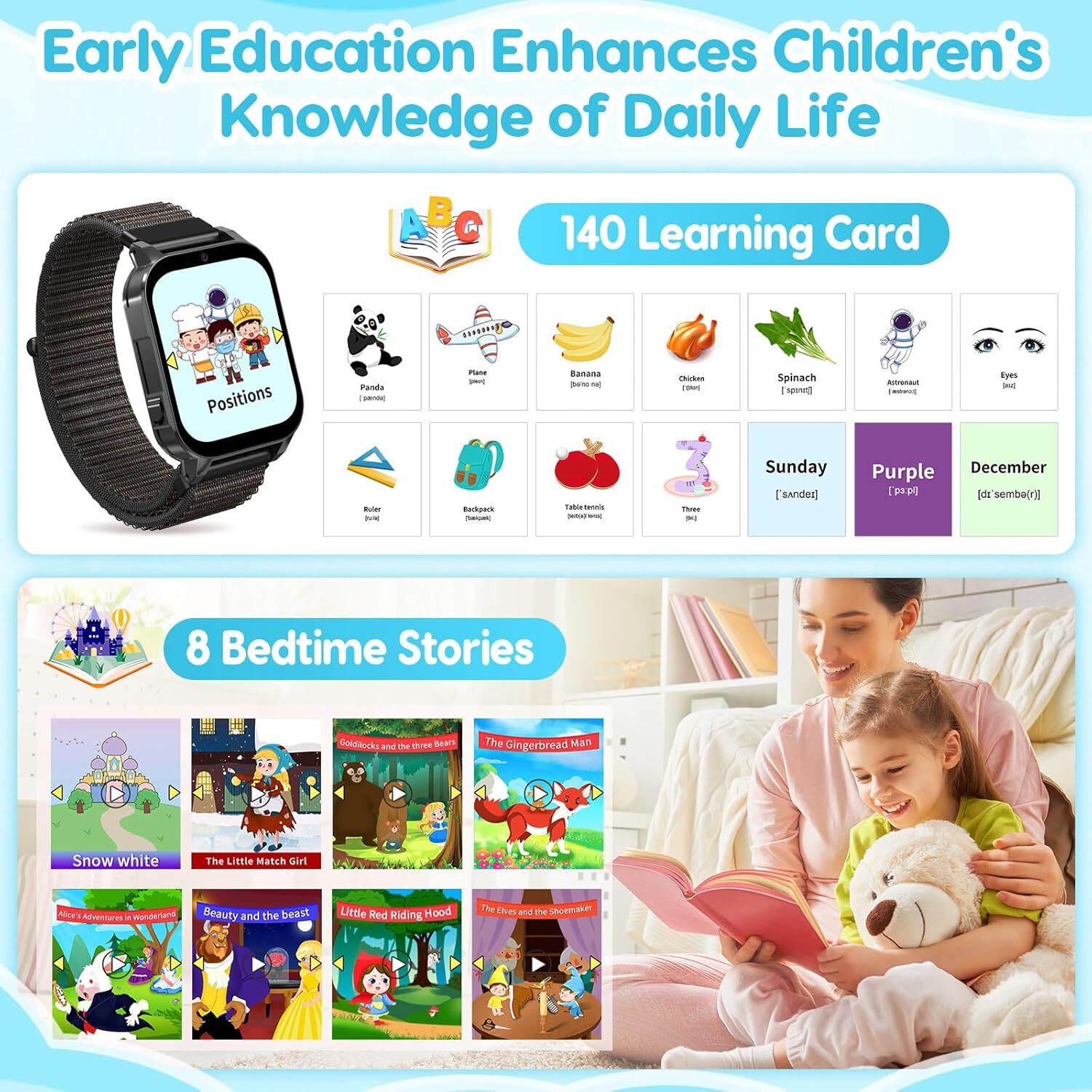 4G Smartwatch Kids Watch 47 Games Two-Way Calling SOS Emergency Call Watch Phone