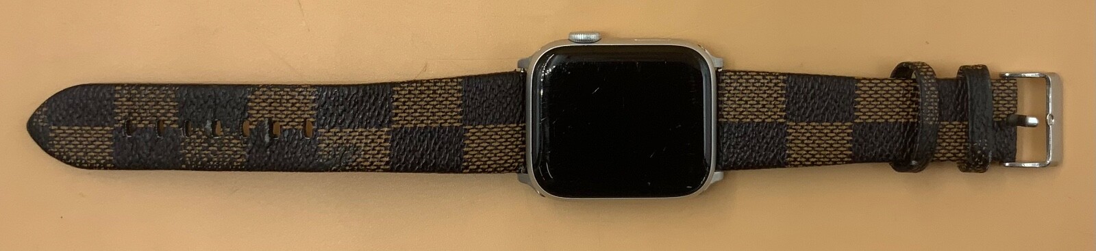 Apple Watch Series 6 44mm A2292 GPS Only Silver, Tan and Brown Bands Smartwatch