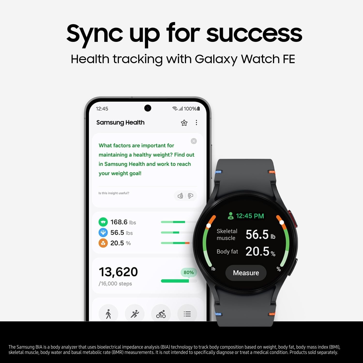 Samsung Galaxy Watch FE Aluminum Smartwatch 40mm LTE Blue Band SM-R866UZSAXAA