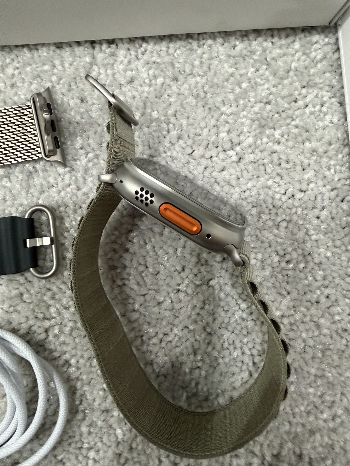 Apple Watch Ultra 2 49mm Titanium w/Milanese Loop, Ocean & Alpine Loop Bands