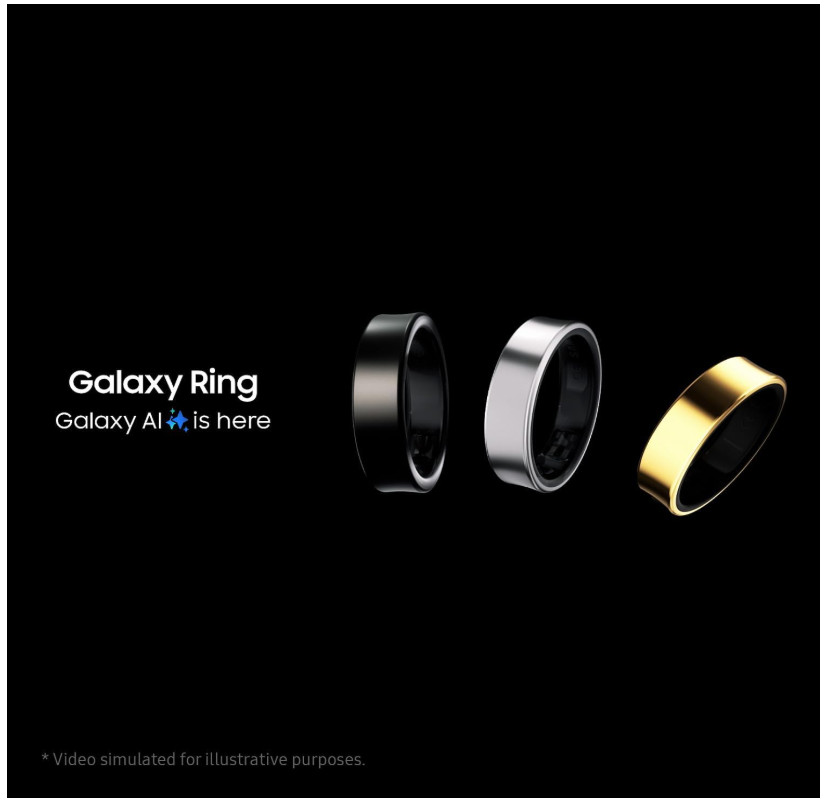 Samsung Galaxy Ring, AI Smart Ring, Fitness Monitor, Sleep Tracker, Up to 7 Days
