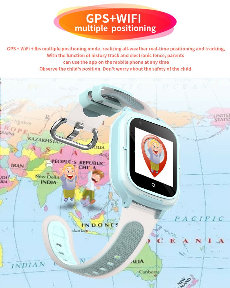 4G Kids Smart Watch with Camera SOS Activity Tracker Video Call WiFi Wrist Watch