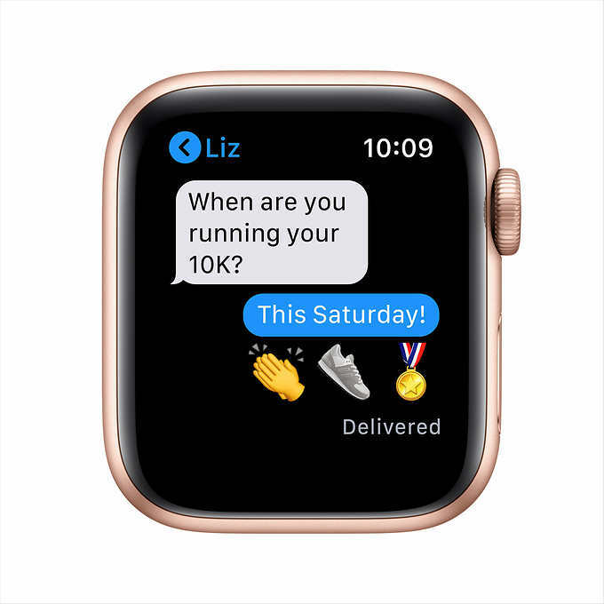 Apple Smart Watch Serie 6 GPS 40 mm MG123LL/A Gold Alu Case Pink Sand Sport Band