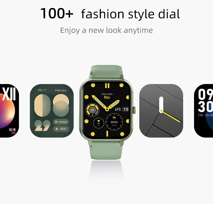 Fashion Touch Screen Smart Watch, Call Function, 100+ Sports Modes, Men/Women