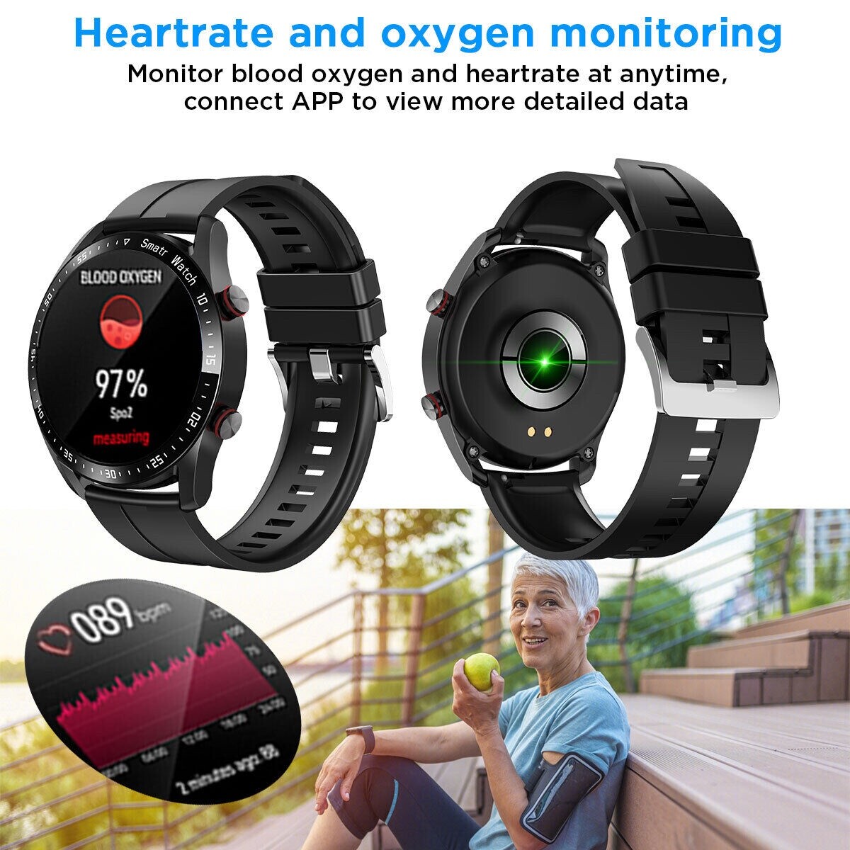 HW20 Smart Watch ECG+PPG For Men/Women Waterproof Bluetooth iPhone Samsung