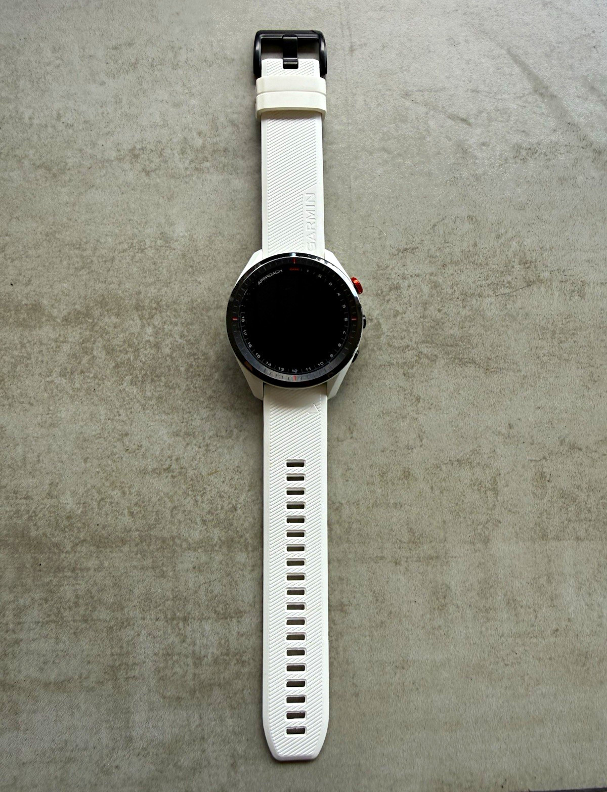 Garmin Approach S62 GPS Golf Smartwatch 42mm White Aluminum Case Silicone Band