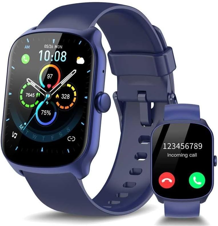 1.95” Reloj Inteligente Para Hombre Mujer Compatible Con iPhone Android Samsung