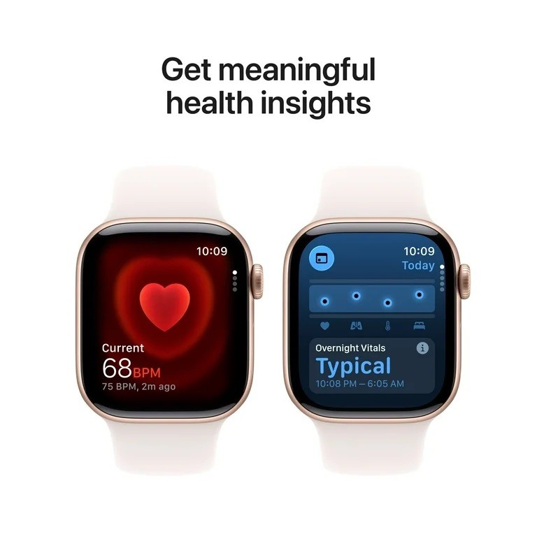 Apple Watch Series 11 GPS 42mm Rose Gold Aluminum Case with Light Blush Band-M/L