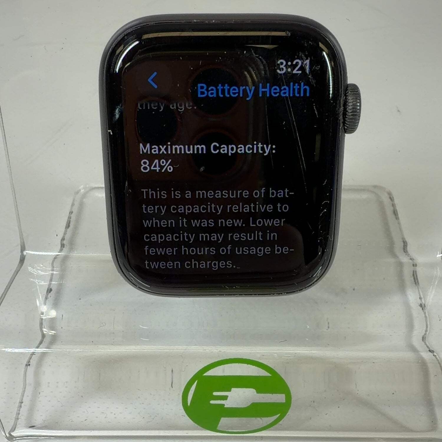 Unlocked Apple Watch Series 5 44MM Black Aluminum MWW12LL/A Face Only