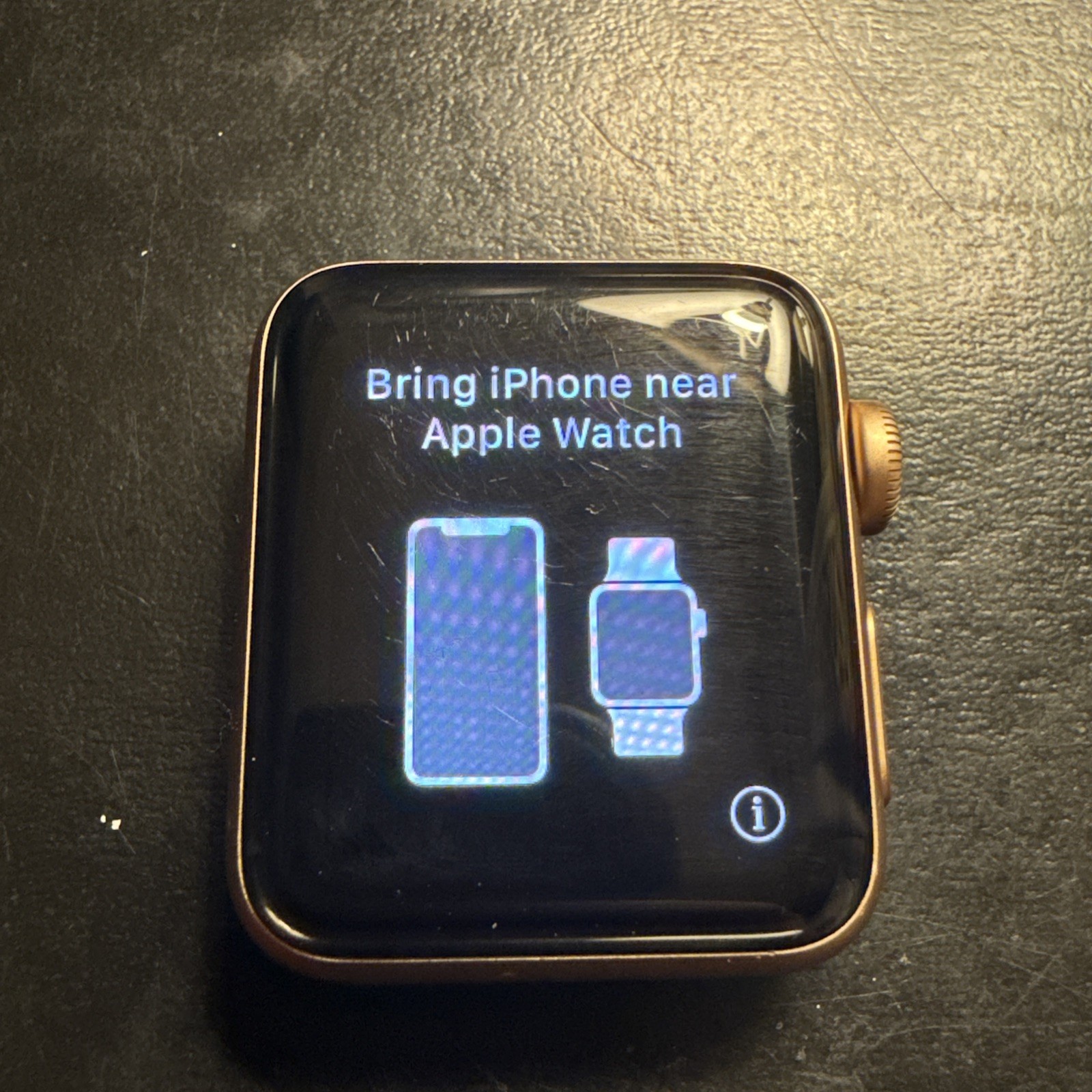 Working Apple Watch Series 3 38mm Pink Aluminum Case tested and working
