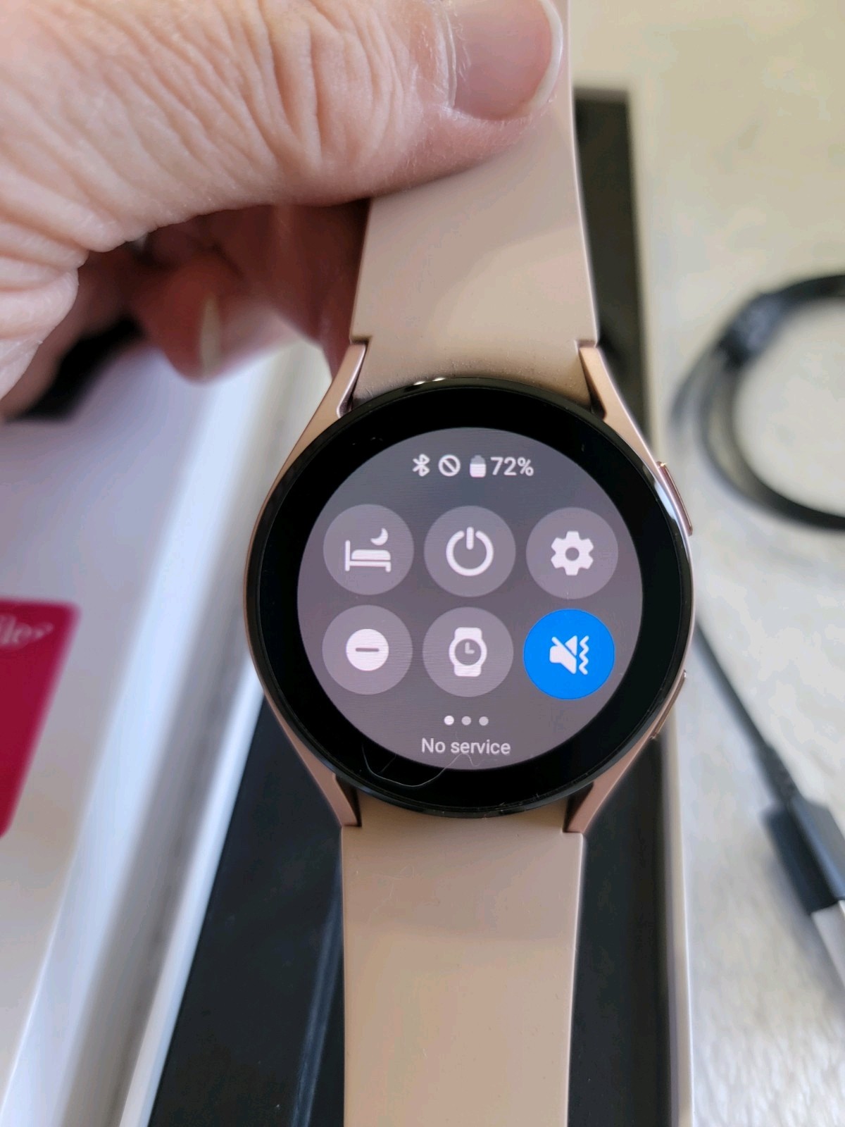 Samsung Galaxy Watch4 SM-R865 40mm Aluminum Case Band Pink Gold *see Description