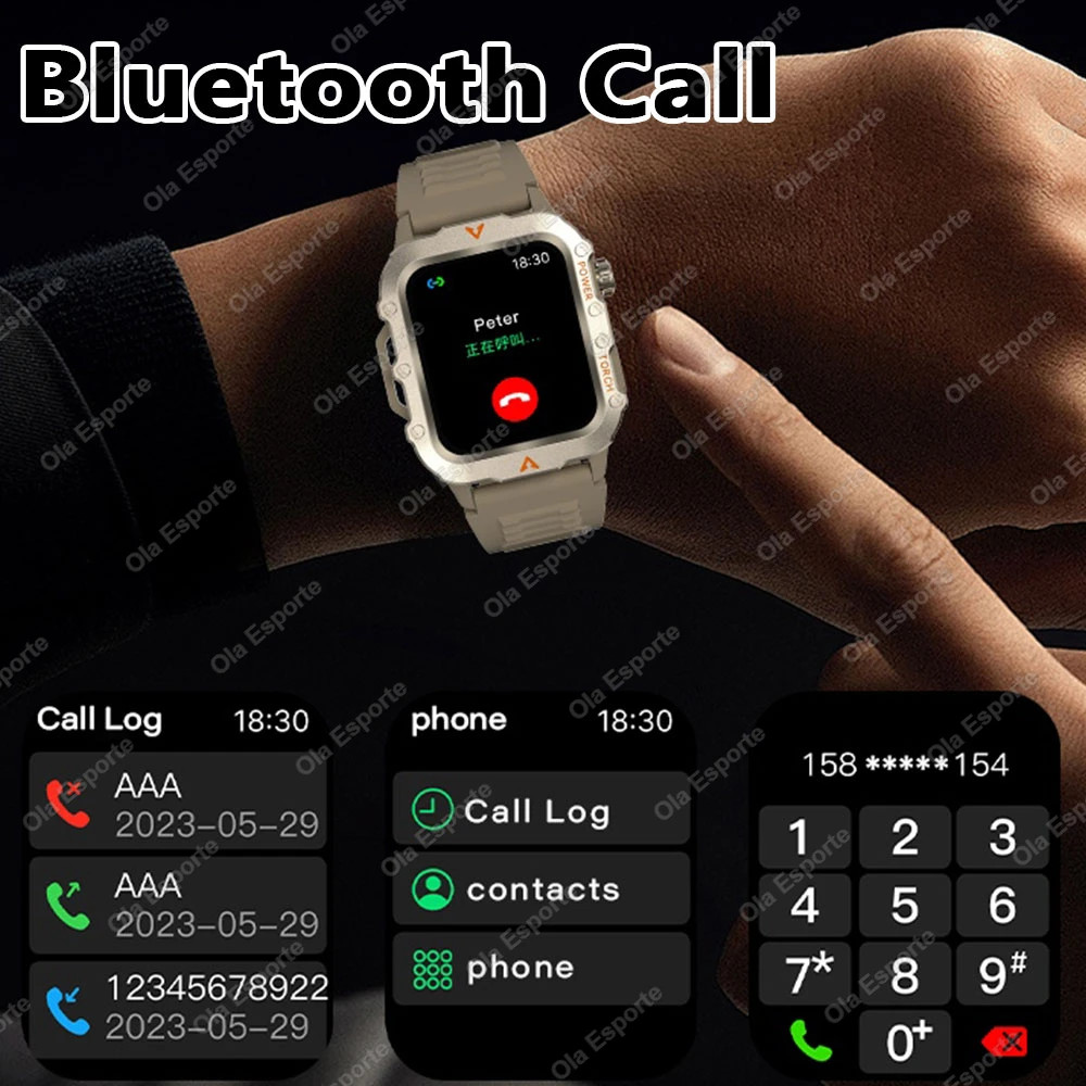 Men’s Smart Sports Watch with 1.71″ Screen, Blood Oxygen, Bluetooth, Multi-Sport