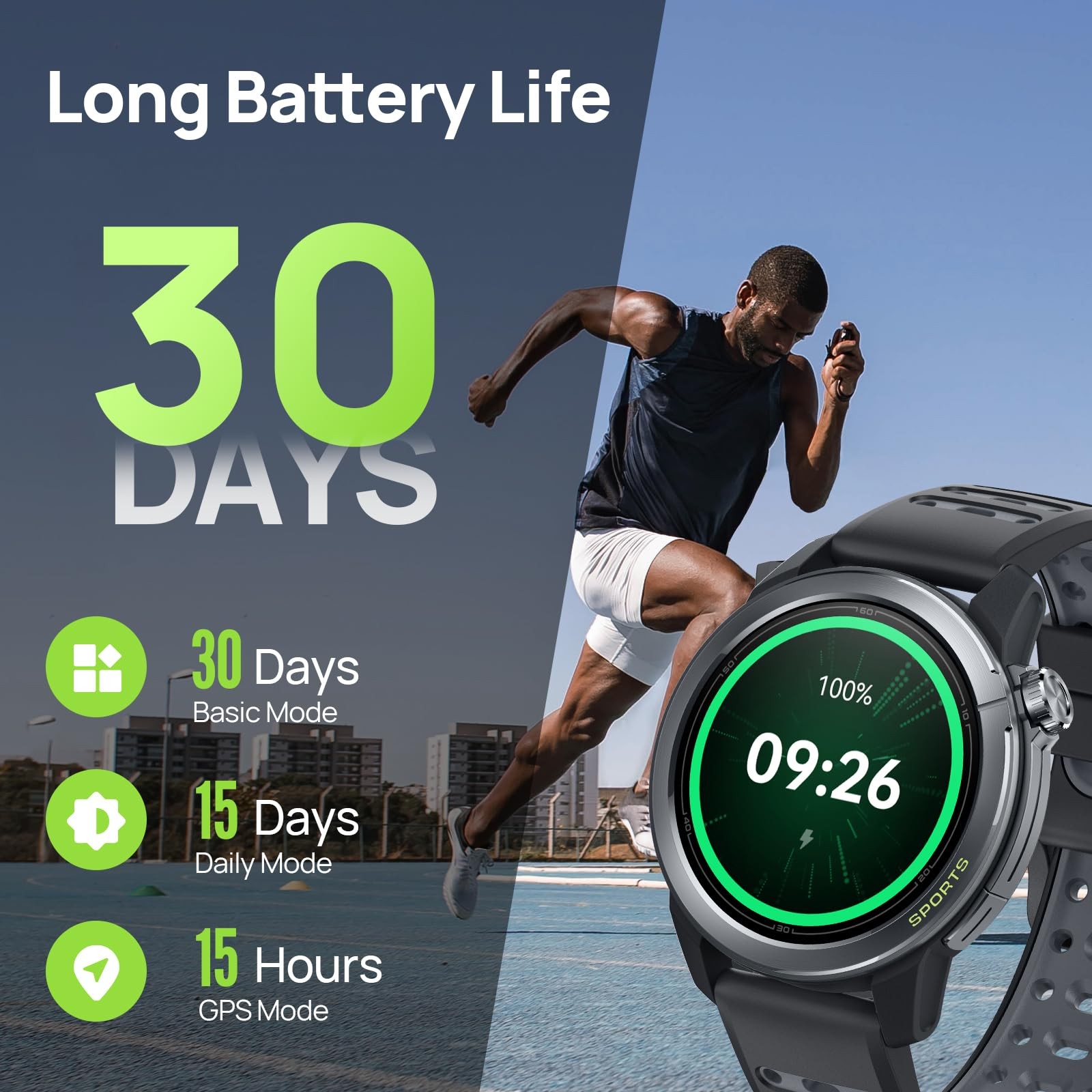mibro GS Active2 Running GPS Smartwatch with 46mm A