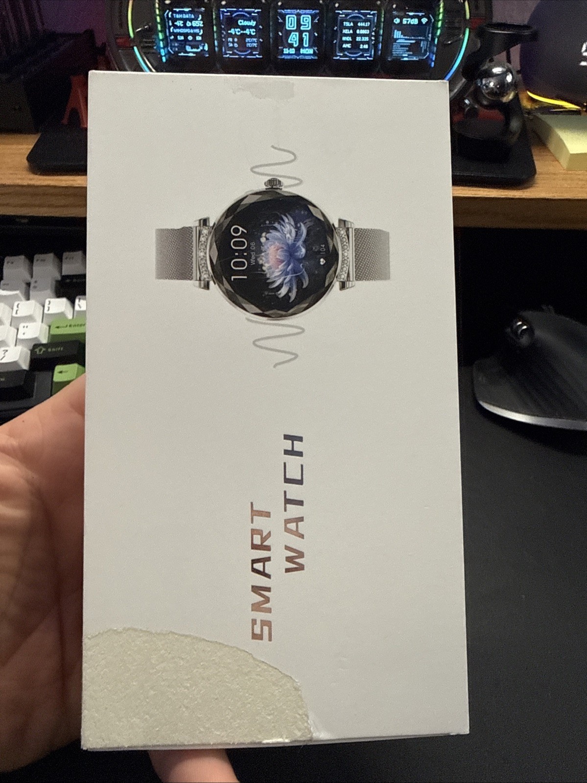 Smart Women’s Watch 1.32″ Display, Diamond Accent, Fitness Tracker