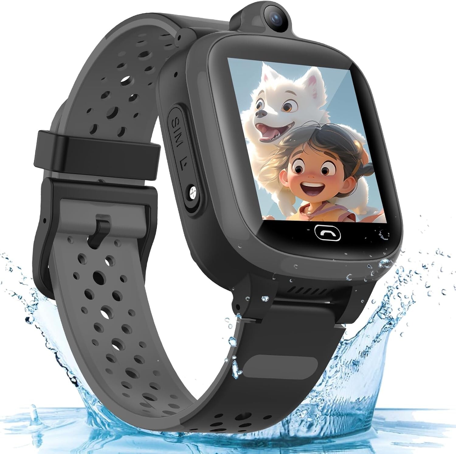 Kids Elderly 4G GPS Smart Watch Global Version Waterproof Real-Time Tracking …