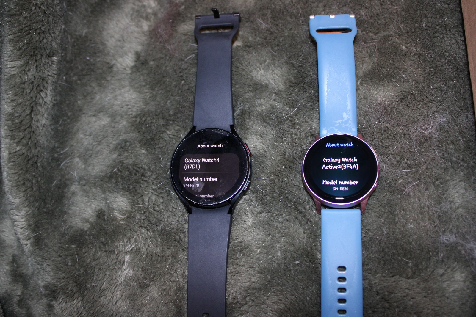 Set of 2 smartwatches, Samsung Galaxy Watch4 and Samsung Active 2.