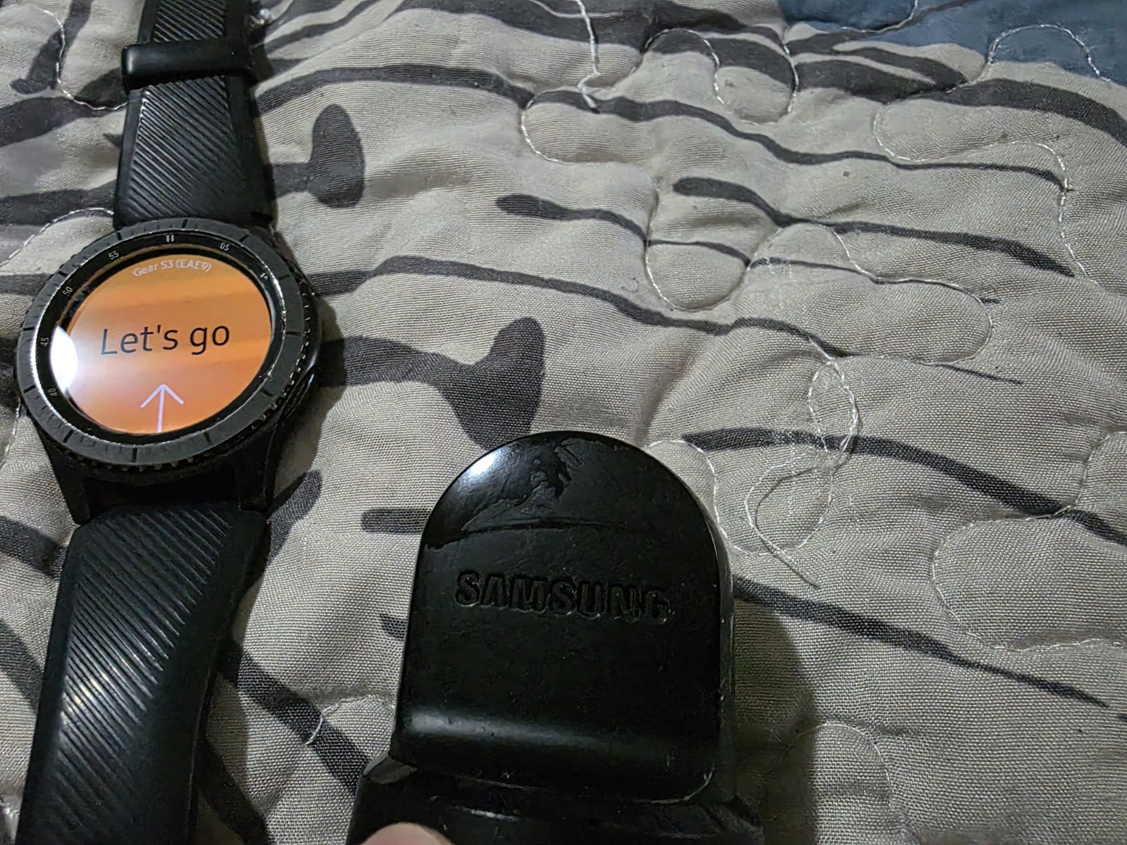 Samsung Gear S3 Frontier 46 mm Steel Bezel with Black Silicone Band Smart Watch