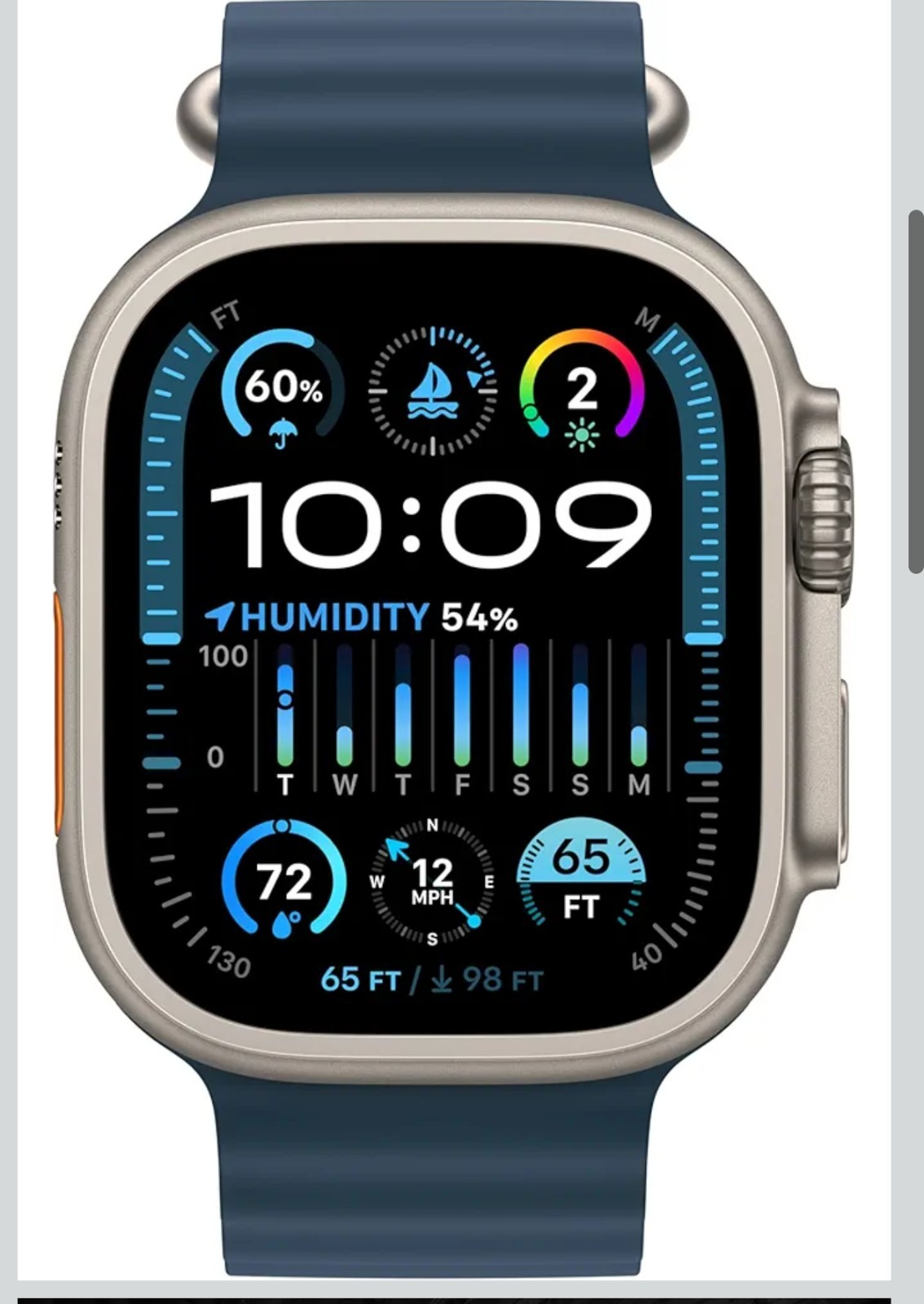 Apple Watch Ultra 2 [GPS + Cellular 49mm] Smartwatch with Rugged Titanium Case