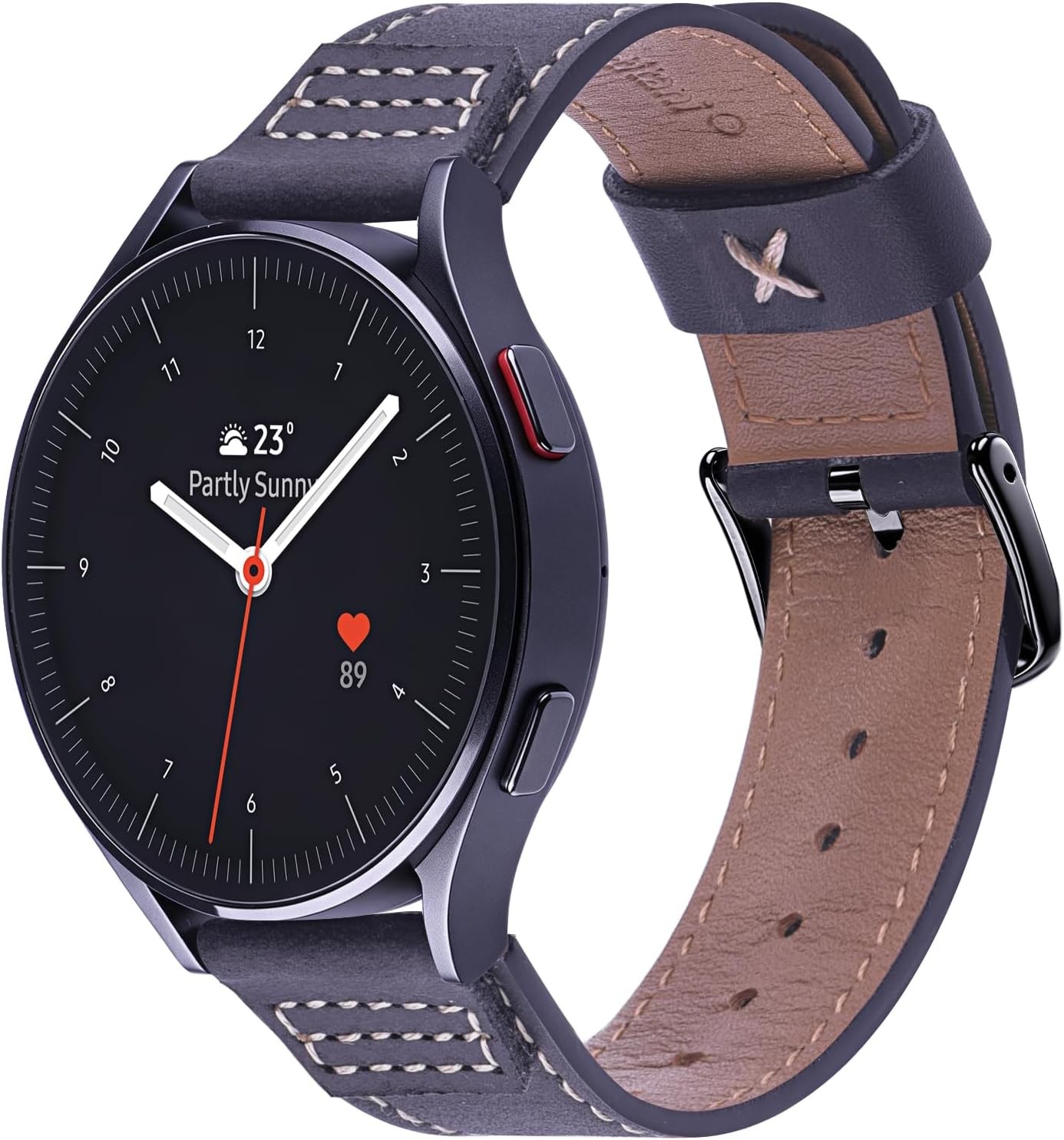 Leather Band for Samsung Galaxy Watch Ultra 47mm 46mm 45mm 44mm 43mm 42mm 40mm