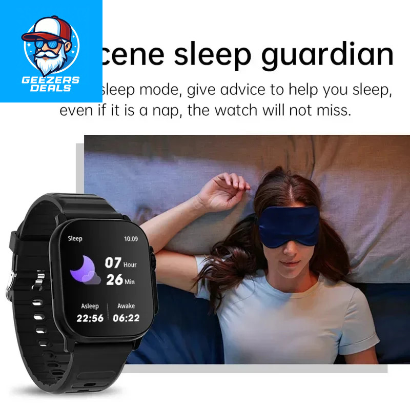 2026 New Men Smart Watch 2.01 Inch HD Screen Bluetooth Call Health Fitness Track