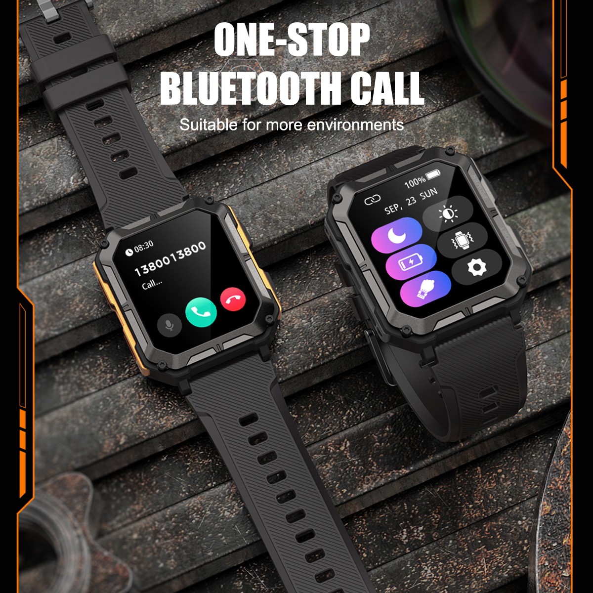 Smart Watch for Men Waterproof Smartwatch Bluetooth iPhone Samsung NEW 2022