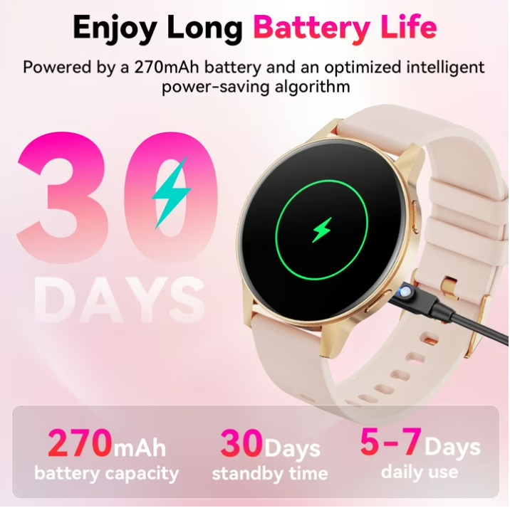 Reloj Inteligente Para iPhone Android De Mujer Smart Watch Pantalla Táct Nuevo