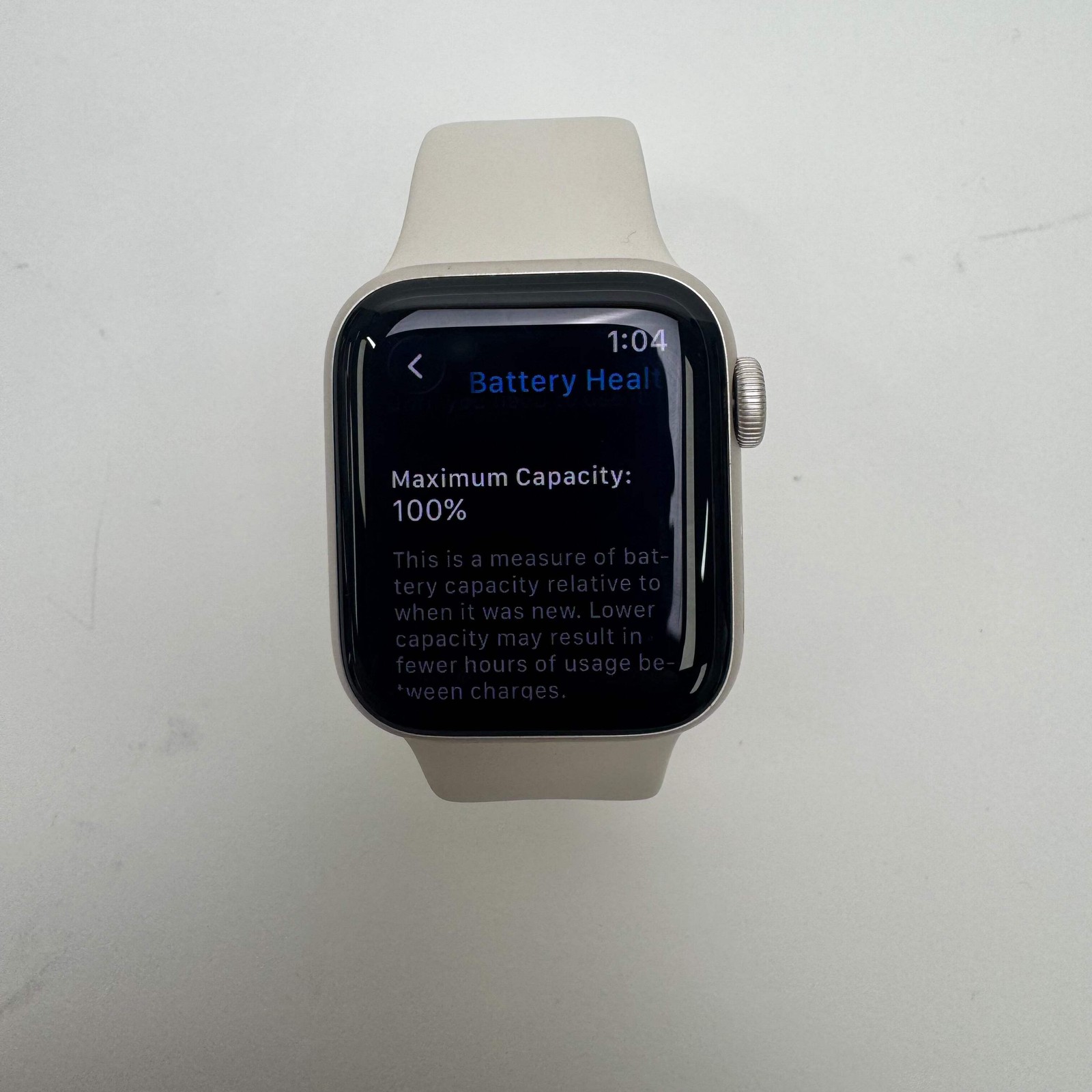 GPS Only Apple Watch SE 3 40MM Starlight Aluminum Starlight Sport Band MEH34LW/A