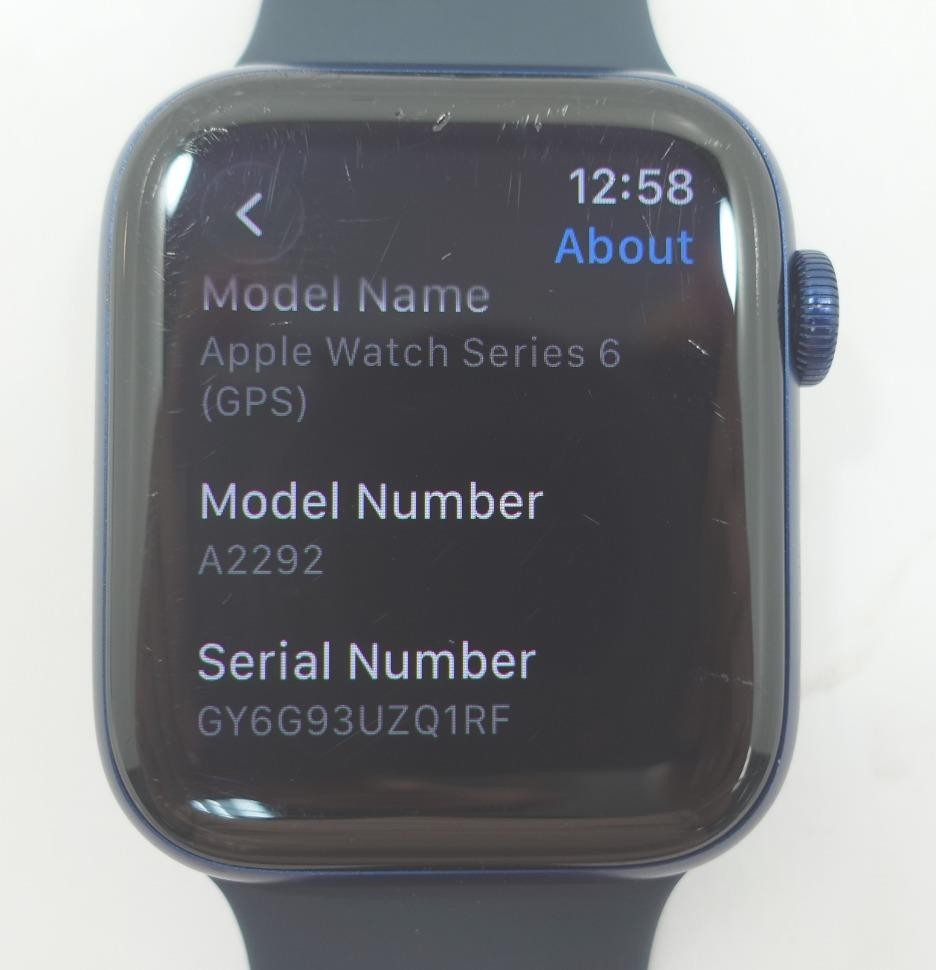 APPLE Watch Series 6 GPS – 44MM Aluminum Case A2292 – Blue