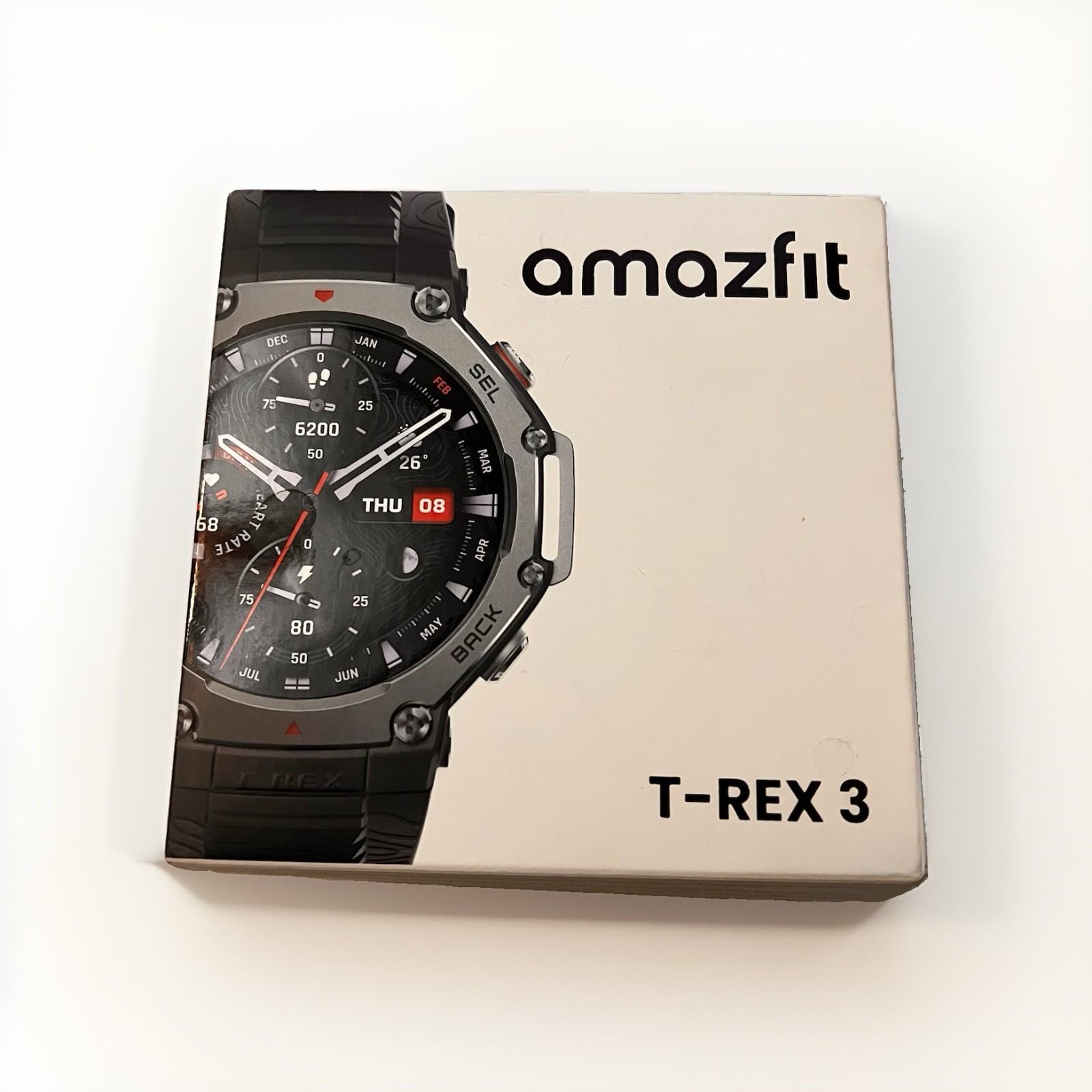 Amazfit T-Rex 3 Rugged GPS Smartwatch Black New Sealed Fitness Outdoor Watch