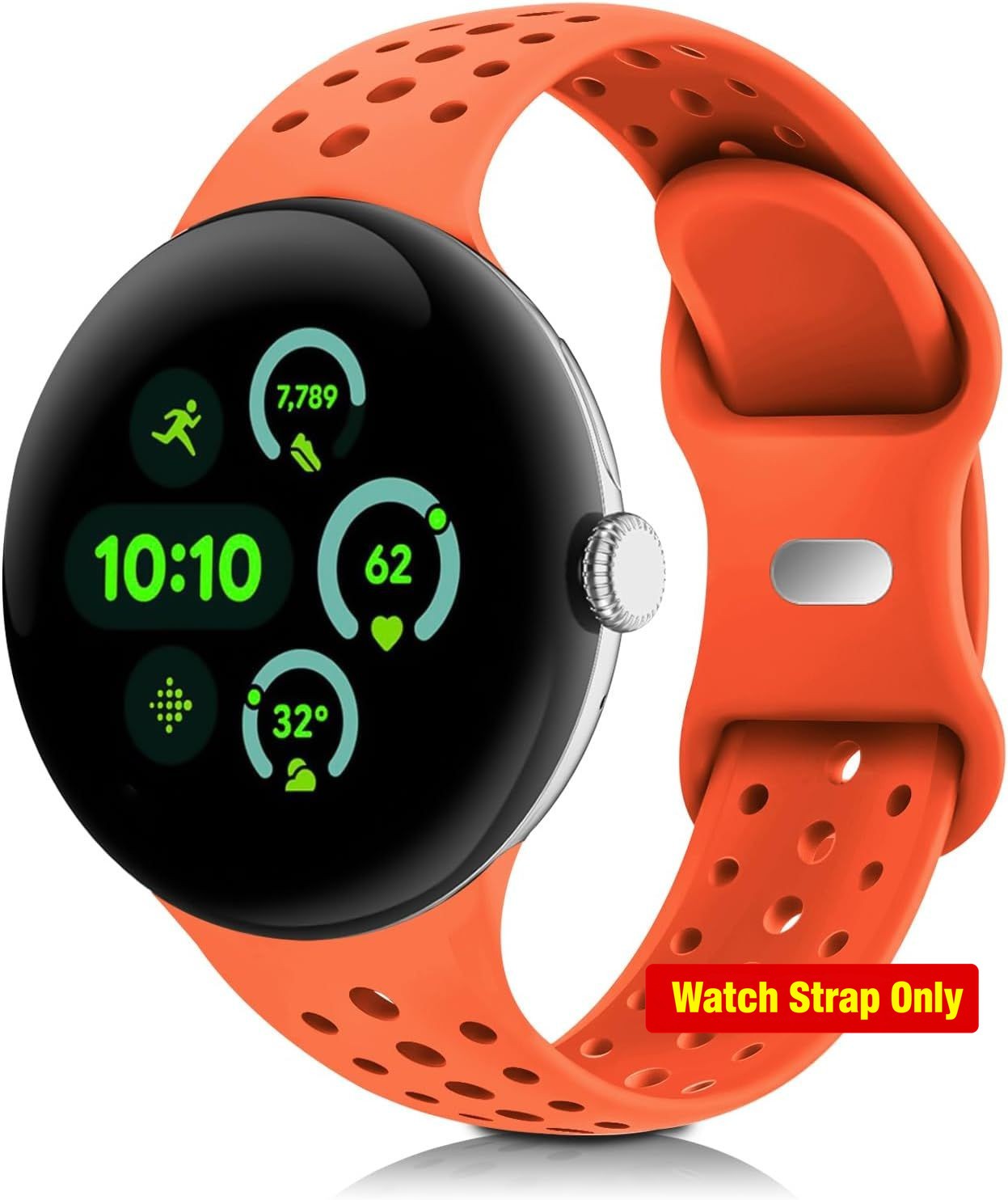 Soft Silicone Strap Compatible with Google Pixel Watch 41mm 45mm