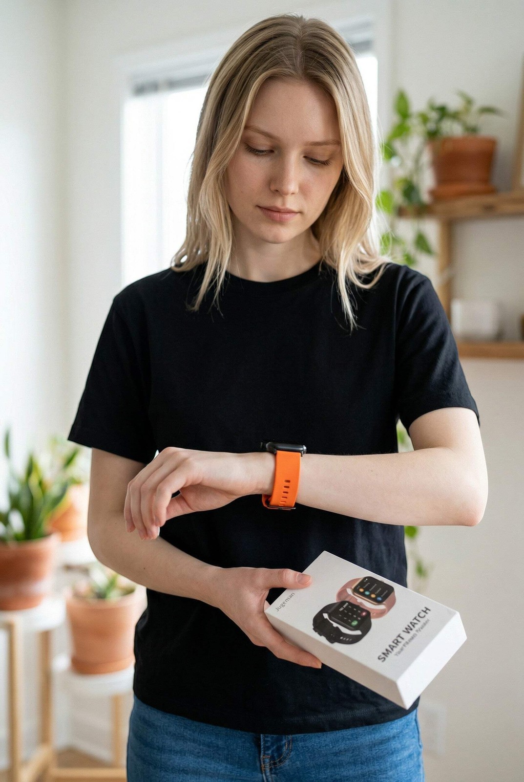 Smartwatch 1.96in Display Android iOS Orange