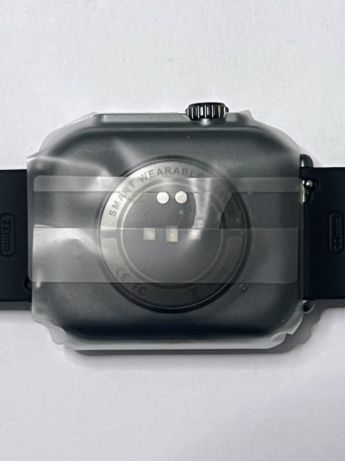 Smart Watch K62 1.85in Fitness Tracker IP68 Heart Rate Bluetooth Call Black