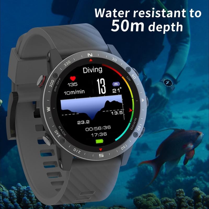 SUNROAD G5 Pro GPS Sports Watch AMOLED Fitness Tracker Running Swimming Climb…